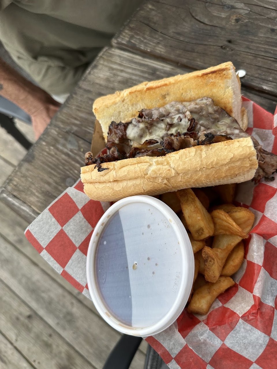 French Dip Sandwich with Fries