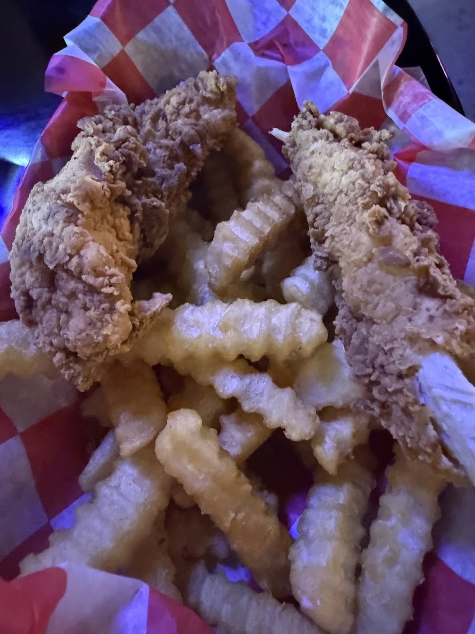 Fried Chicken Tenders and Fries